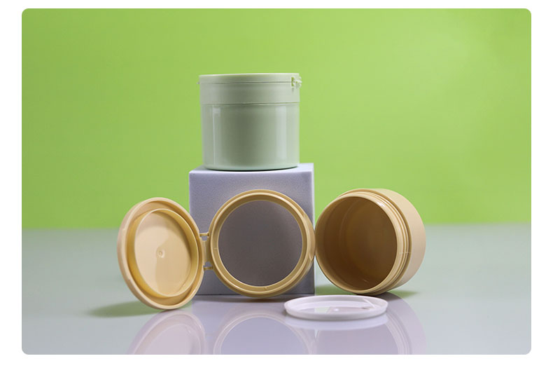 100g Flip Top Lid Double Wall PP Plastic Jars for Body Cream and Body Butter Cosmetic Containers