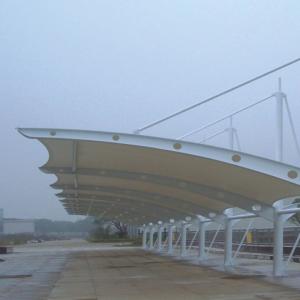 Quality Q235B Tension Fabric Structures Design 2.5mm 1.5mm Panel Membrane Shade Sail for sale