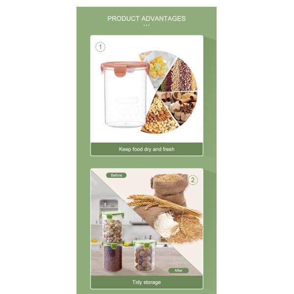 1000ML Food Grain Storage Containers