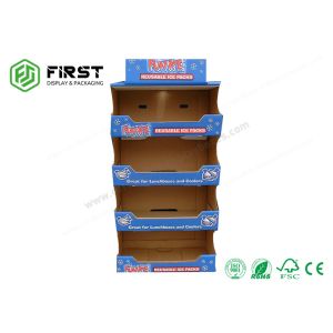 Customized Logo Printing POP Floor Display Cardboard Display Shelf