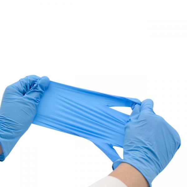 Powder Free Disposable Nitrile Examination Gloves Vinyl Material Working Safety