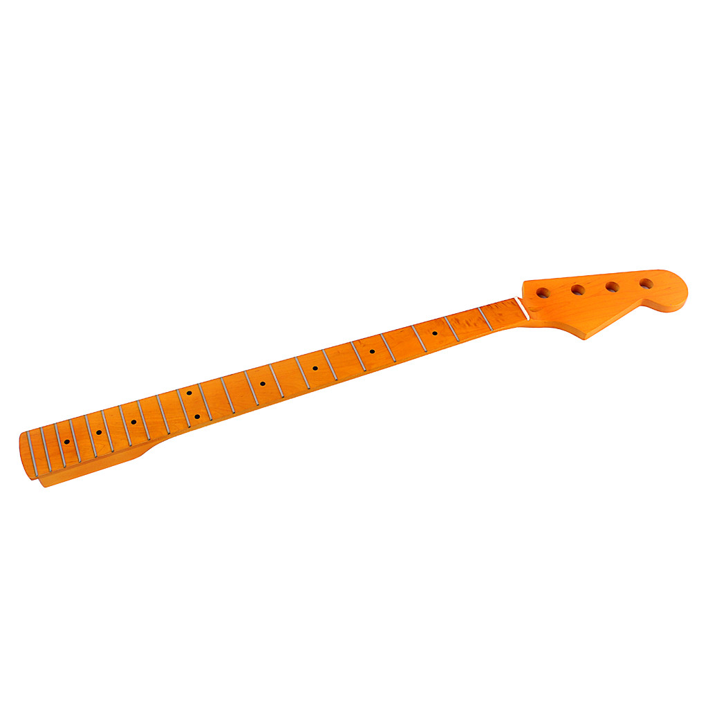 Matte Finish Bass Neck Adjustable Truss Rod Maple Bass Guitar Necks 21 Frets
