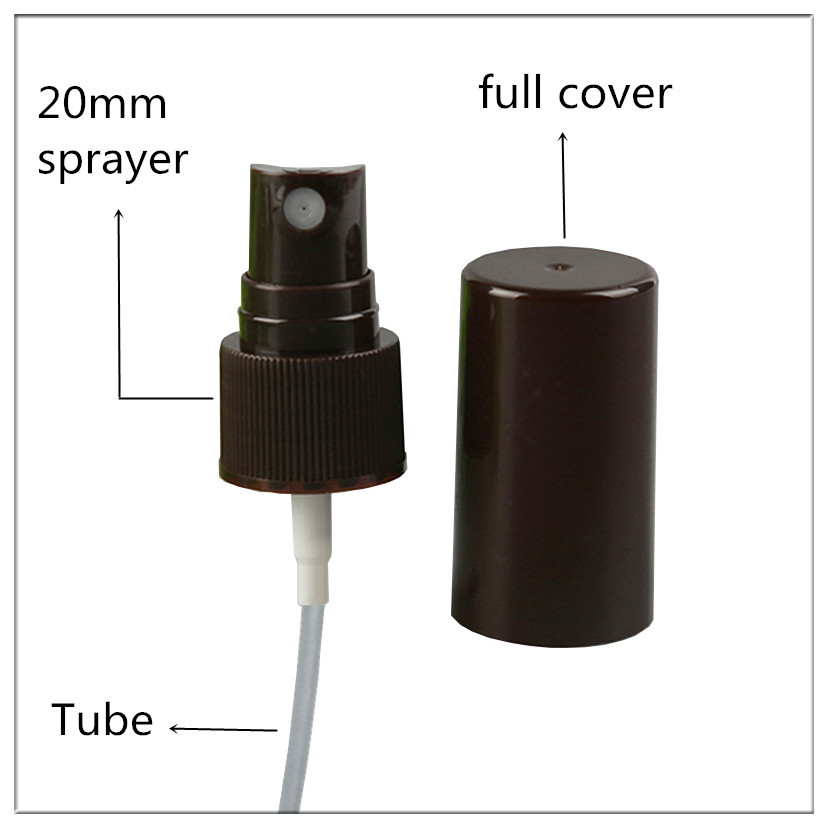 20mm Brown Full Cover Perfume Pump Sprayer Full Cover With Customized Color