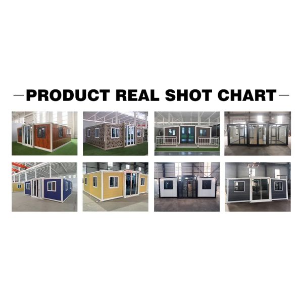Expandable Container House with Galvanized Light Steel Frames Customizable Size and Layout Windproof and Waterproof