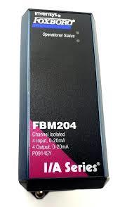 Quality Foxboro FBM204 20 MA I/O Module Four 20 MA Dc Analog Input Output Channels for sale
