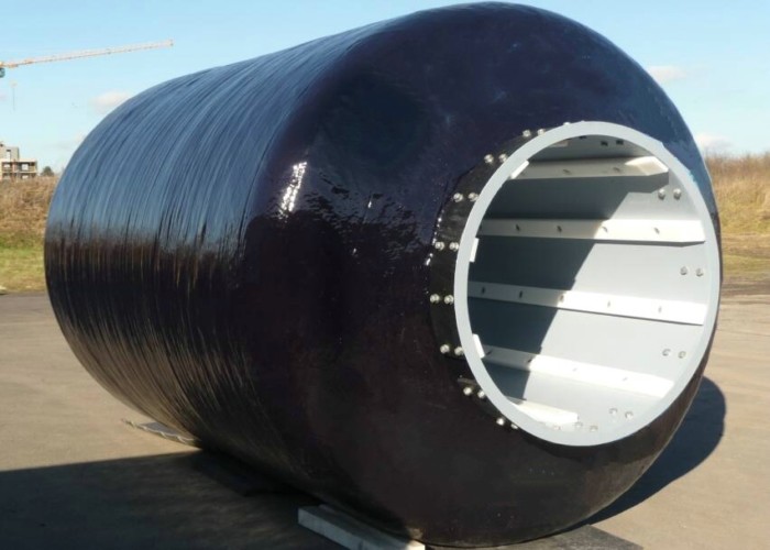 Marine Solid Foam Cylindrical Rubber Fender dia 4.5m High Performance