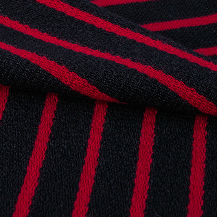 High Quality Durable Pure Cotton Yarn Dyed Cotton French Terry Fabric For Hoodie