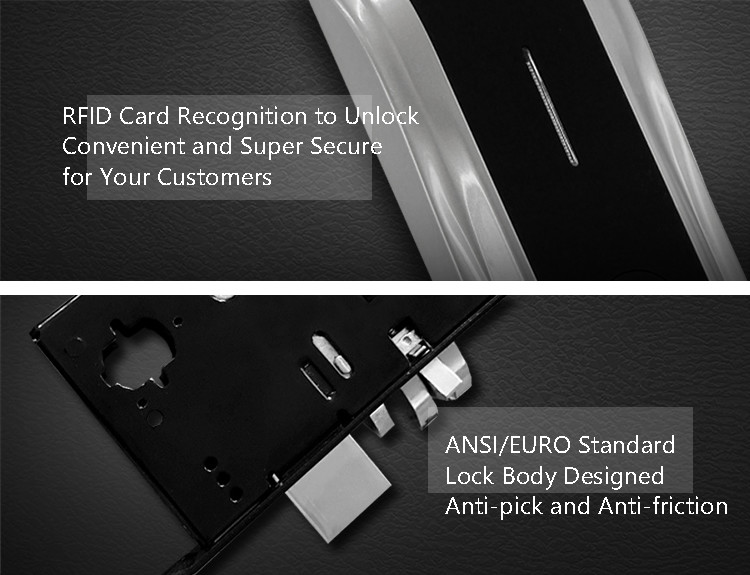 Electronic Keyless Front Door Lock , Modern Smart Front Door Combination Lock