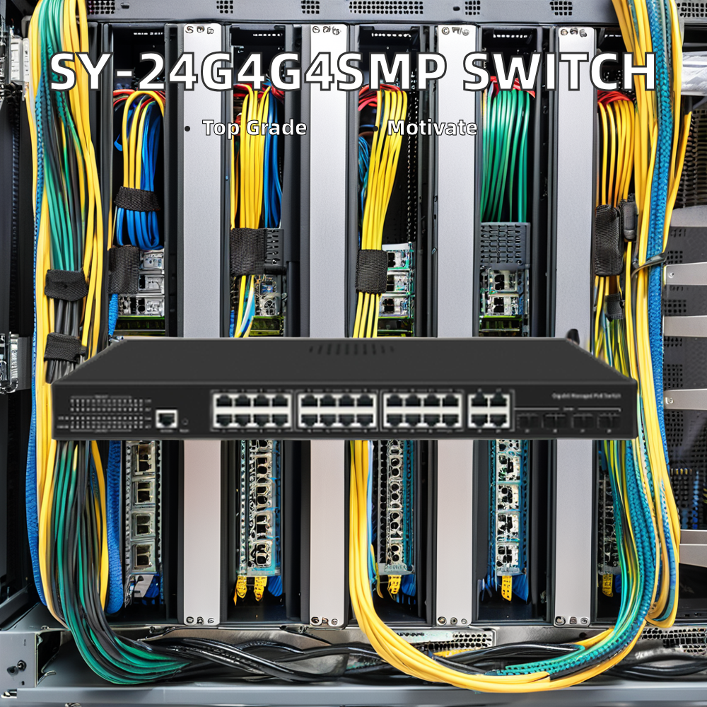 SG3000-MG-24P4C Switch 10/100/1000Mbps Transmission Rate and Stackable Function for Industrial Performance