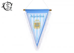 Quality Argentina World Cup National Pennant Flags , Sublimation Printed National Country Team Banner Flags for sale