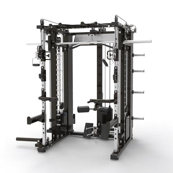 Commercial Indoor Smith Machine Strength Training Cable Crossover Multi-Function Fitness Equipment Bench Pin Loaded Arms