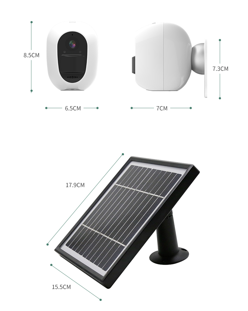 Glomarket Smart Two-Way Audio Home Camera Low Power 2MP Battery Wifi/4G Mini Video Camera