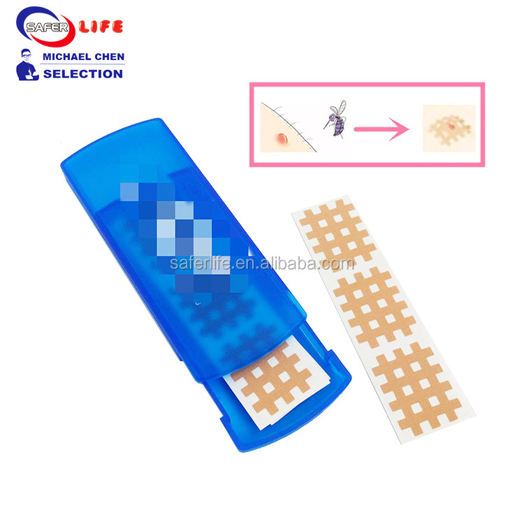 wholesale mosquito bite patch cross acupuncture grid tape pain releave