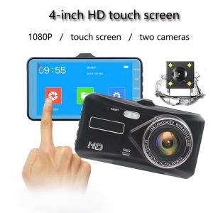 Quality 4 Inch Dashboard Mounted Dash Cam Front And Rear CMOS sensor for sale