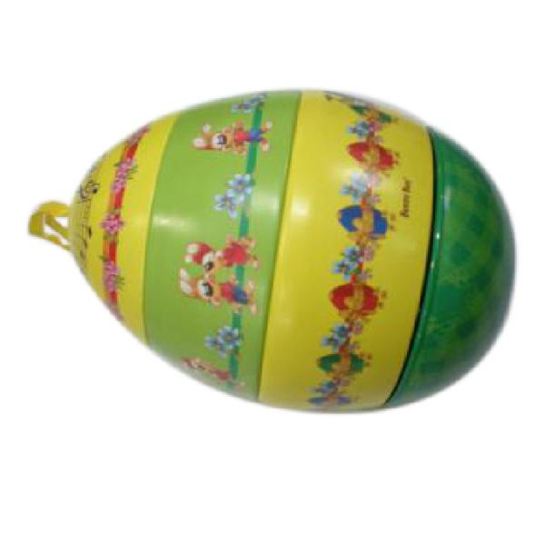 Easter Egg Shaped Tin Trinket Box Environmentally Friendly Material