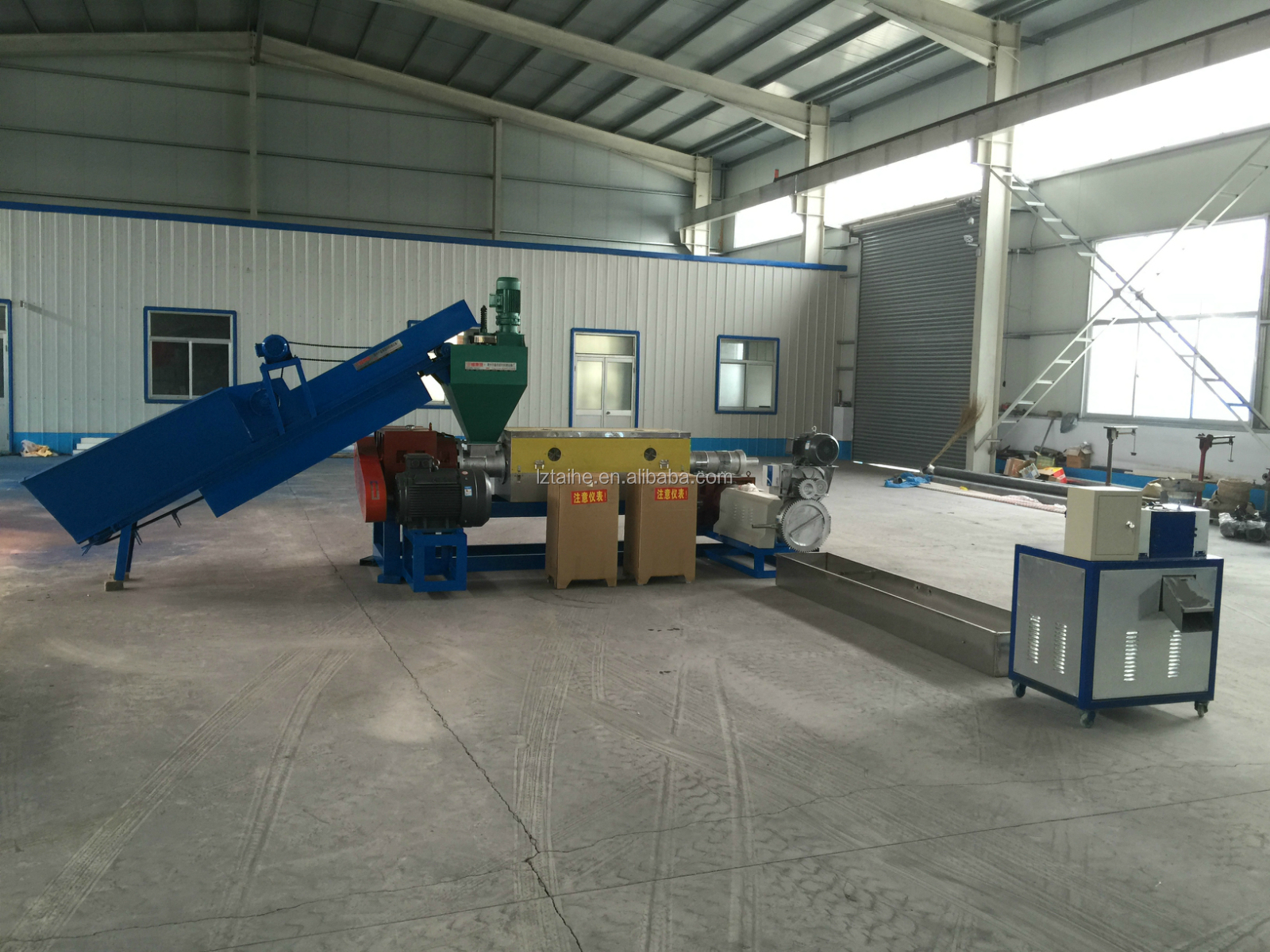 PP PE Plastic Film Recycling Granulator Machine of Plastic Extrusion Machine with 1