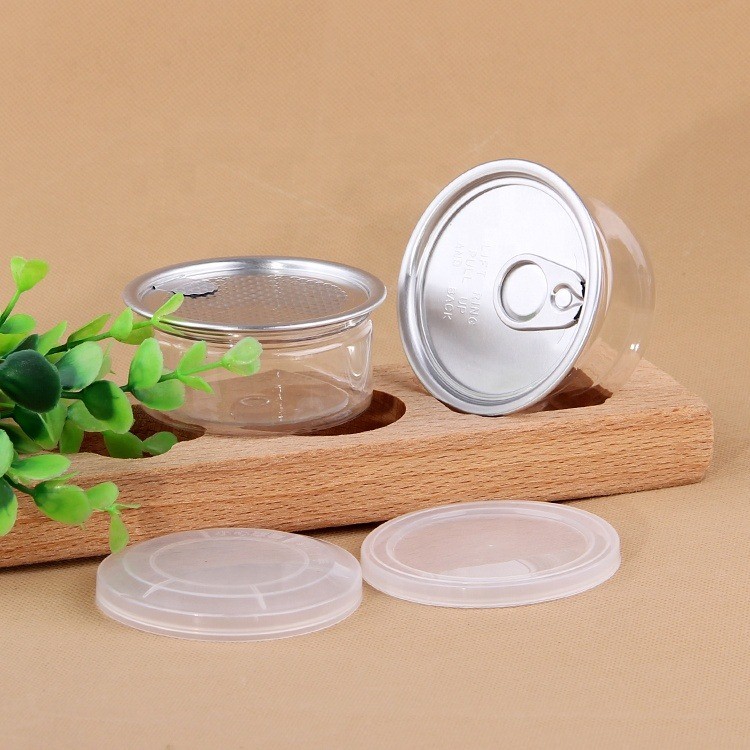 Clear Pet Jars Plastic Container For Powder Nuts