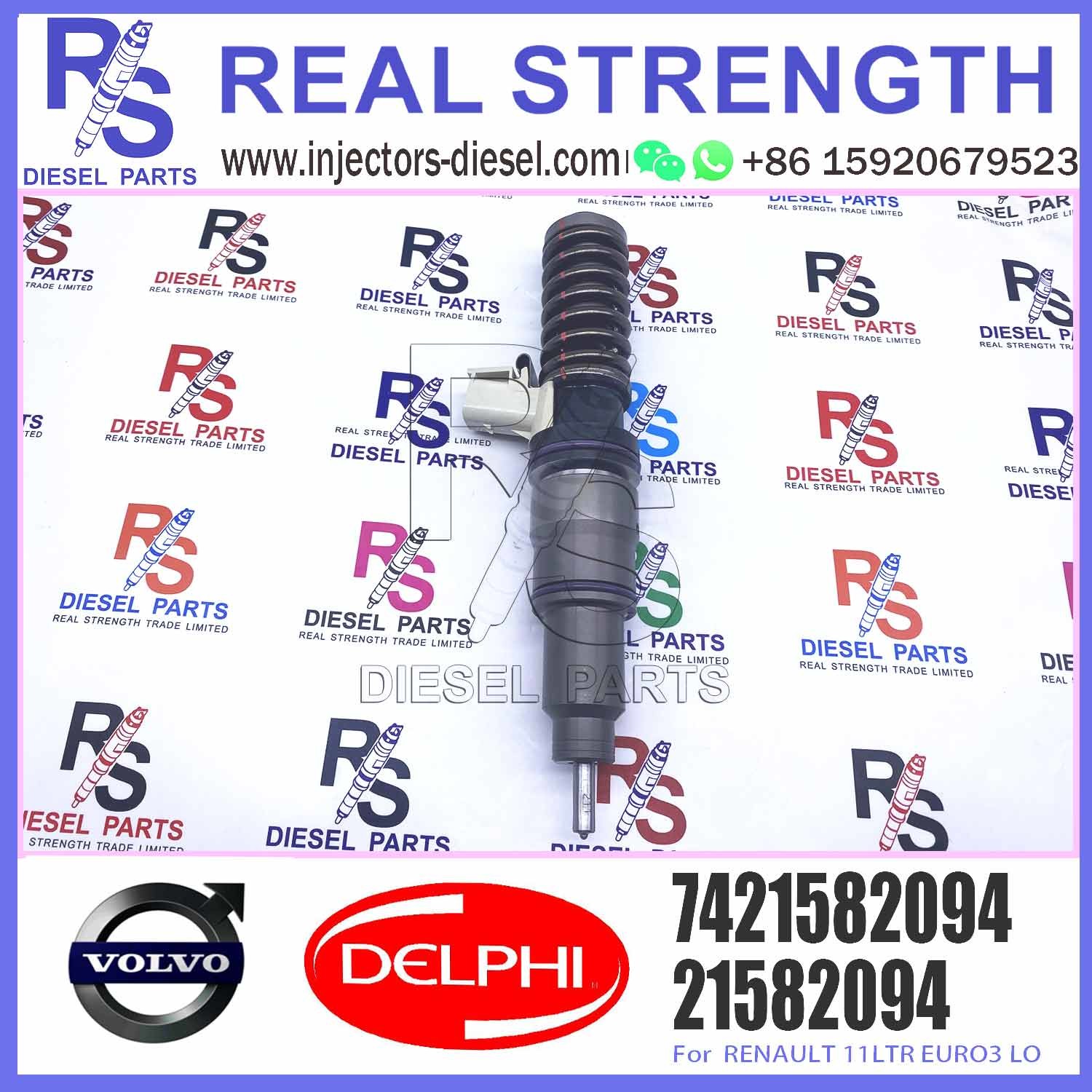 21582094 BEBE4D35001 Diesel Fuel Injector For VOL-VO TRUCK RENAULT 11LTR EURO3 LO E3.18 7421582094 21644596 85003948