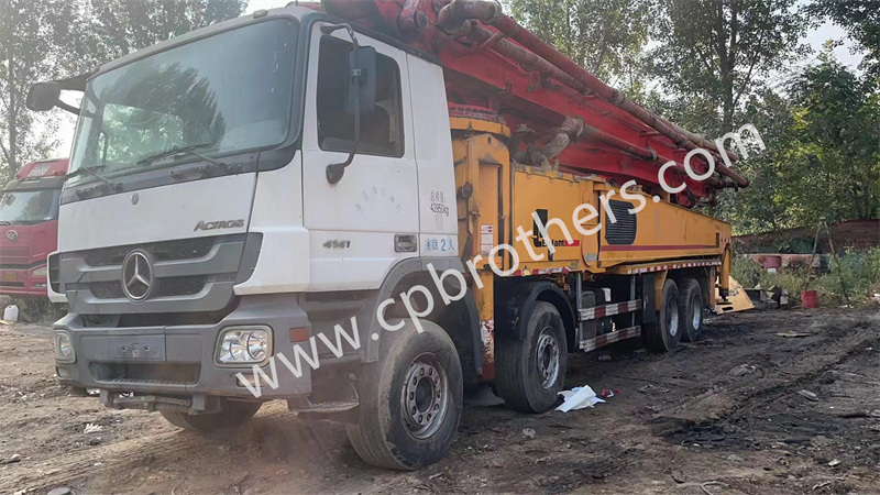 2013 Putzmeister 56m Used Truck Mounted Pump Concrete Boom Pump