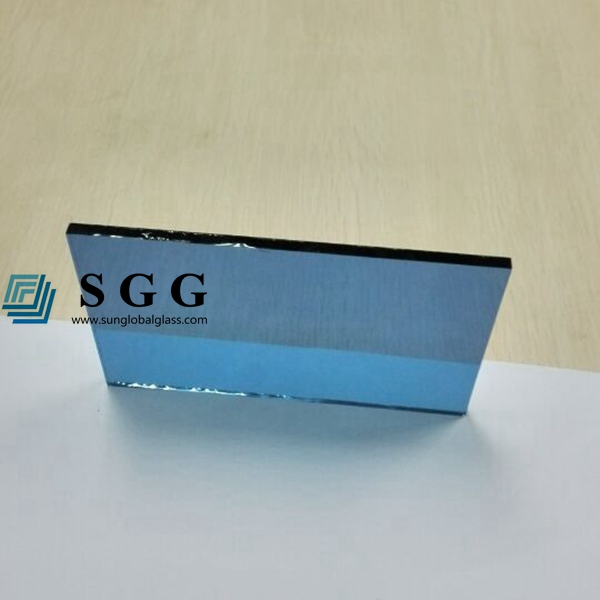 Top quality 6mm dark blue reflective glass price