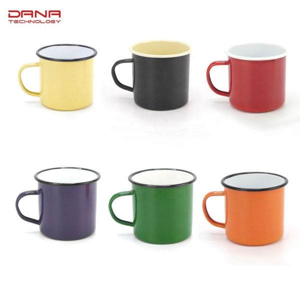12oz Customized Color Sublimation Camping Enamel Mug Sets Tea Coffee Mug Logo Included