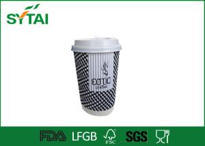 Quality Printed Hot Chocolate disposable to go coffee cups Recycled for sale