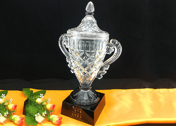Frosted Carving Golf Trophy Cup For Golf Tournament / Golf Club