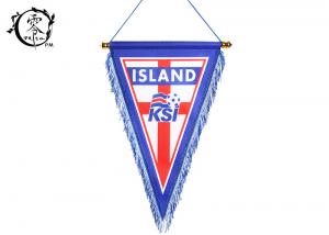 Quality World Cup Iceland Polyester Multicultural Flag Banners , Sublimation Printed Team National Pennant Flag for sale