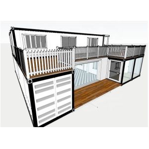 Quality 40GP Prefabricated Villa Modular Shipping Container House for sale