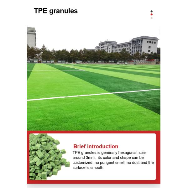 High Performance TPE Infill Granules for Synthetic Football Turf - Odorless and No Staining, Ideal for Sports Field