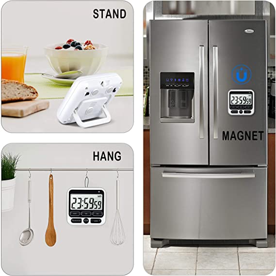 On / Off Switch Digital Kitchen Timer With Strong Magnet Loud Alarm