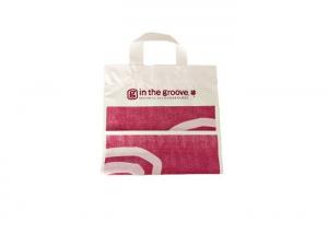 Quality CPE Plastic Carrier Bags Biodegradable Reusable Patch Handle Plastic Bags for sale