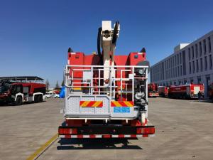 China DG20 Aerial Platform Ladder Pumper Fire Truck 8400×2530×3780MM 257KW on sale