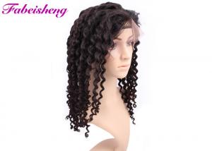 Quality Deep Wave Full Lace Wigs Kinky Curly Human Hair For Black Women for sale