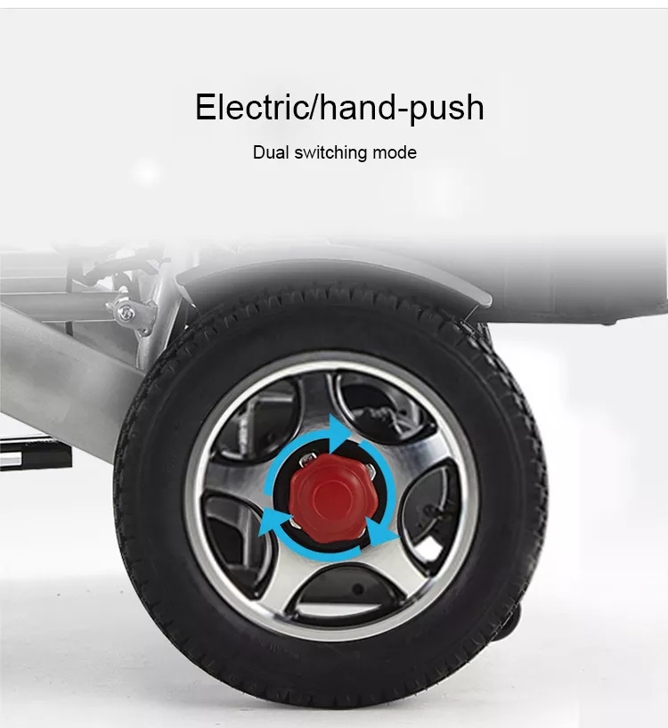 Lithium Battery Lightweight Electric Wheelchairs Folding Fully Automatic Breathable