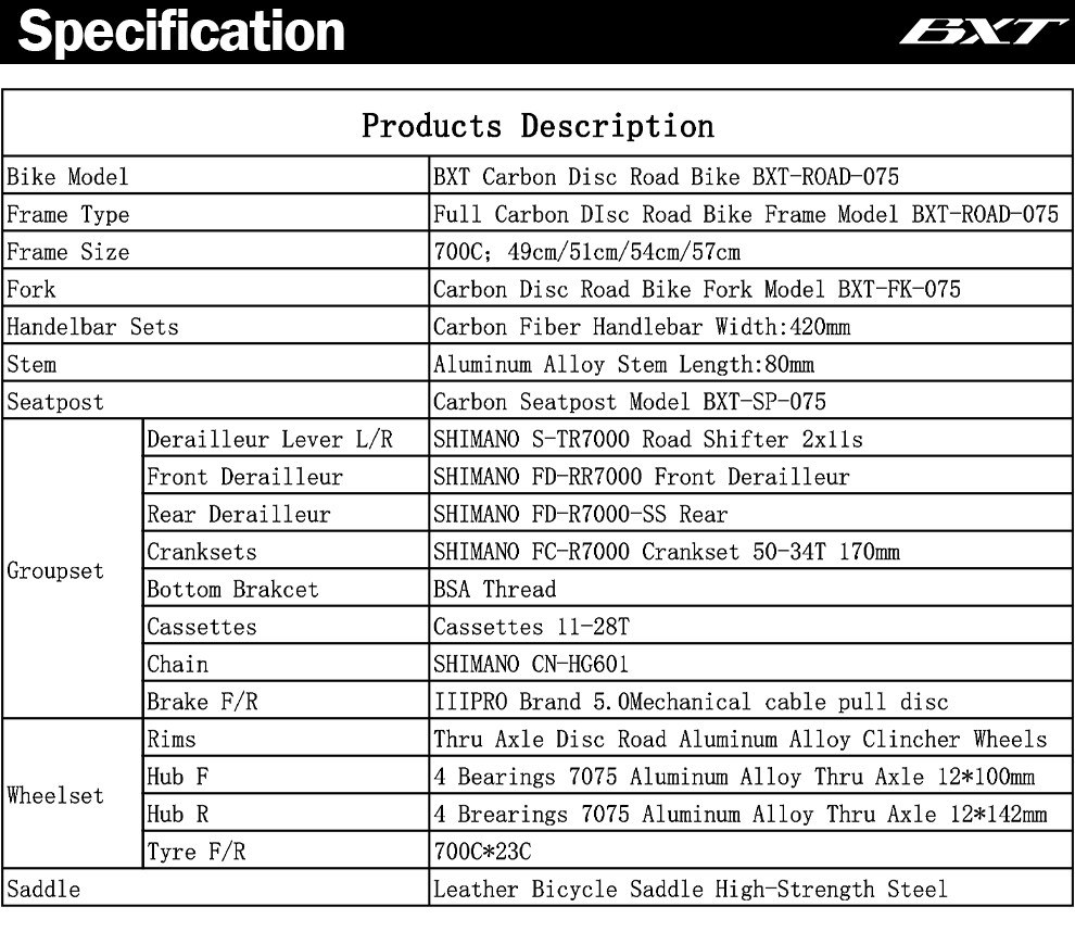 Shimano 11 Speed Road Bike 700C Full Carbon Fiber Disc Brake