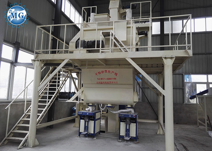 semi-automatic dry mortar mixer machine