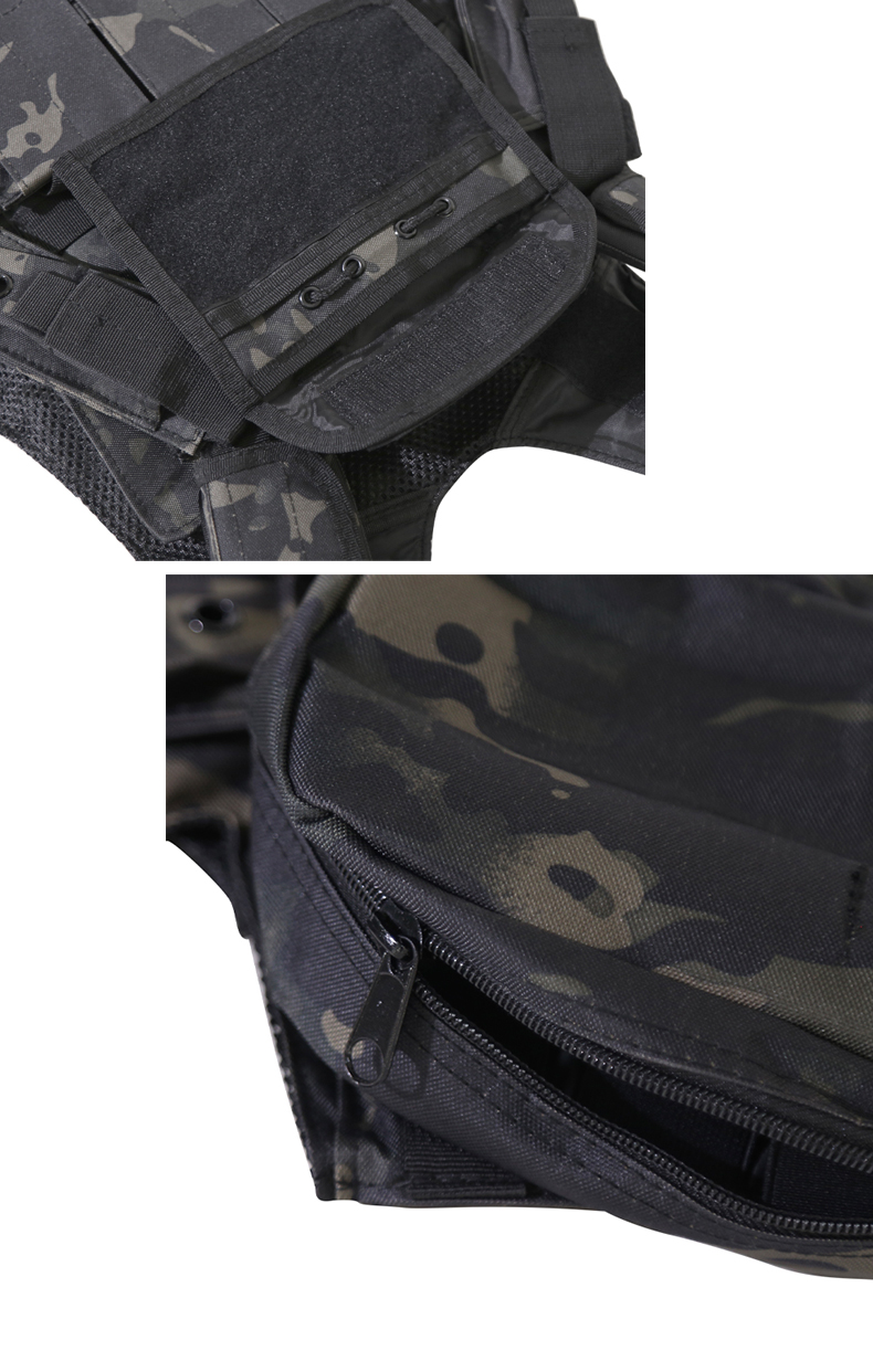 Polyester Fabric Gear Adjustable Multi-function Vest for Training and Body Protection