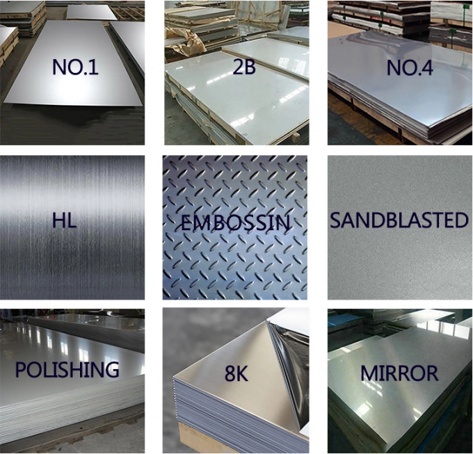 0.3 - 3mm 304h Stainless Steel Sheet Kitchenware Stainless Steel No 8 Finish 304l 2b