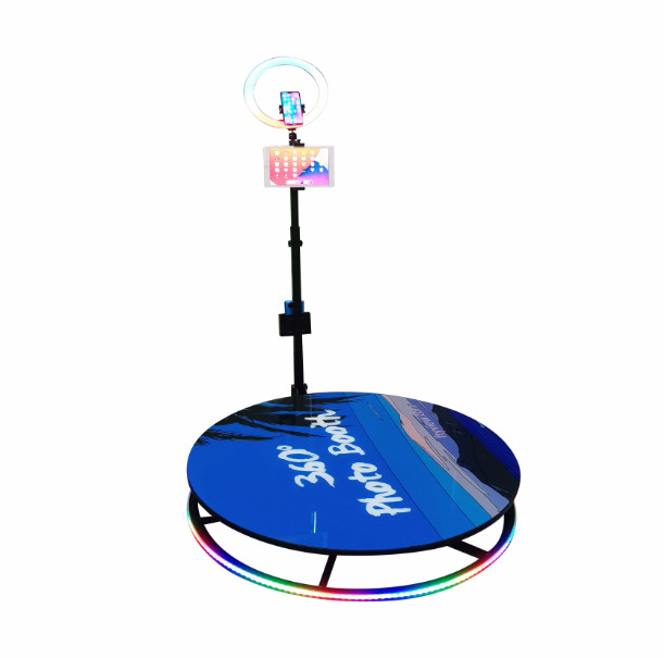 Rotating Camera Kiosk 360 Photo Booth Machine Automatic for Smartphone iPad