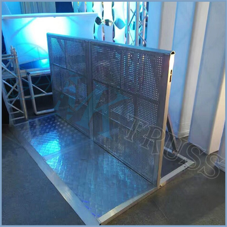Stage Performance Original Black Aluminum Safety Crowd Control Barrier for Sal
