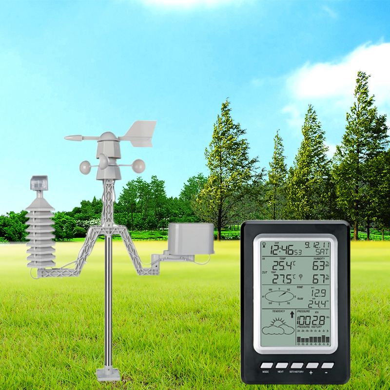 Weather Station Internet Wireless With Outdoor Sensor Rain Gauge Wind Gauge 1.8KG