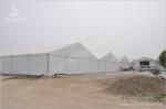 PVC Fabric Roof Outside Industrial Storage Tents Customized ISO CE Certification
