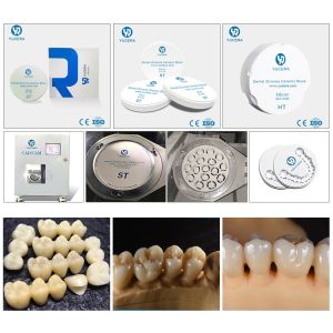 Artificial Teeth Making Material Multilayer Preshaded 4D Pro Zirconia Discs for