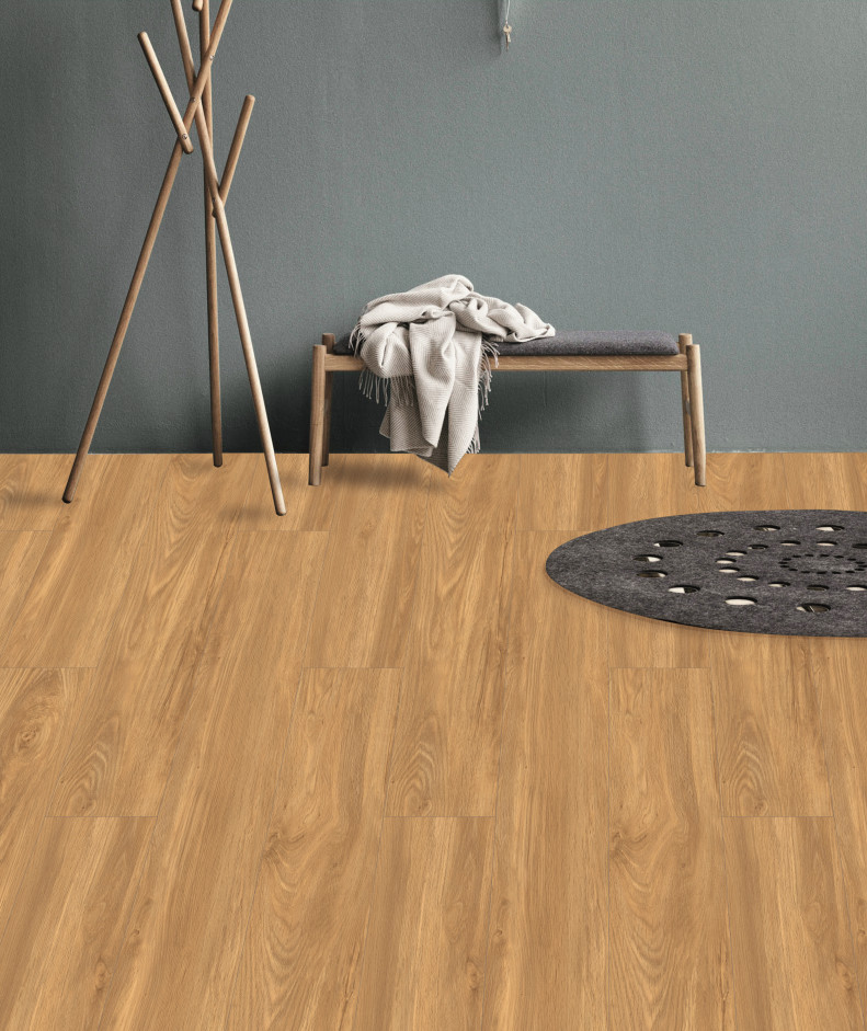 Water Resistant 4mm SPC Click Plank Flooring High Abrasion Anti Skid GKBM JR-W17035