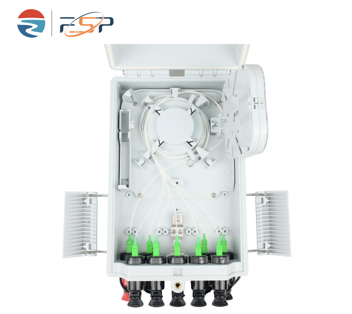 Pre-Connectorized Fiber Distribution Outdoor FTTH 16 Cores Splitters Optic Terminal Box