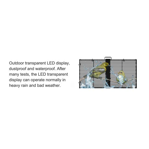 Full Color Transparent LED Display Screen Video Wall P3.91-7.82mm Pixel Pitch
