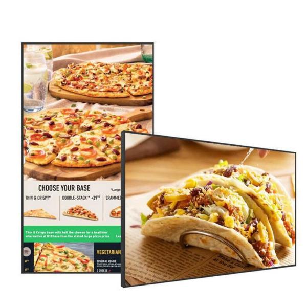 Wall Mounted Digital Display with 178° Viewing Angle and 3840x2160 Resolution for Semi-Outdoor Advertising