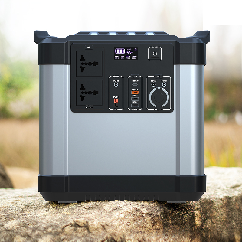 USB Type C Portable Electric Power Station 1000W 2220Wh For Camping Fishing