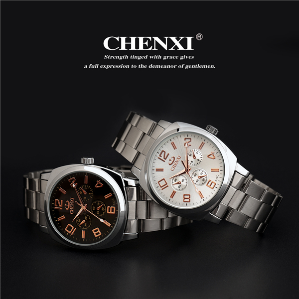 Your Logo Custom Watches Rose Gold Big Number Dial Watch Stainless Steel Band Watches Man